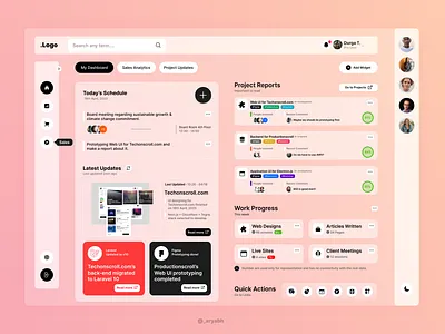 Dashboard Design - Alternative Version admin app branding dashboard design figma interface project management ui uiux web app