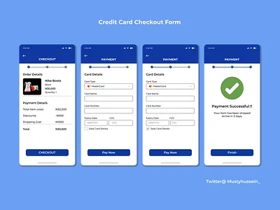 Credit Card Checkout dailyui