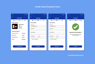 Credit Card Checkout dailyui