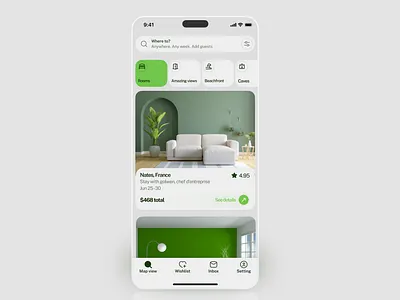 Booking mobile app! 🏠🛏️ accommodation android booking app clean modern friendly approachable homesharing hospitality ios mobile app motion graphics travel app trip management ui design user experience user interface ux design vacation rentals