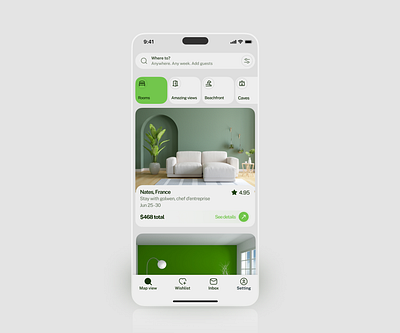 Booking mobile app! 🏠🛏️ accommodation android booking app clean modern friendly approachable homesharing hospitality ios mobile app motion graphics travel app trip management ui design user experience user interface ux design vacation rentals