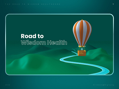 The Road To Wisdom Healthcare animation care design green health his hot air balloon mountain road spline wisdom