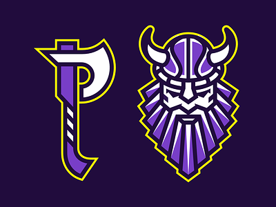 Viking axe logo design mascot nimartsok p viking