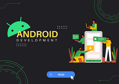 Crafting the World of Android Development android android dev canva design gdsc infographic java kotlin