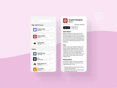 Job Listing - UX/UI Design dailyui dailyui50 dailyuichallenge freelance hire hire ui hiring job hiring ui job job app job ui mobile app mobile first mobile ui ui ui design uiux user interface ux ux design