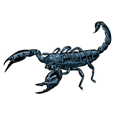 scorpion vector printed editable black and white design printed scorpio scorpion vector