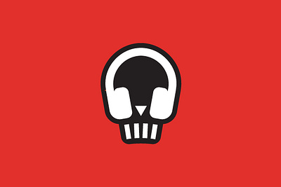 Music Skull Logo death die earphone equalizer headphone headset melody music playbutton skull song sound tune