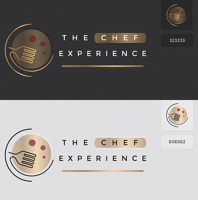 The CHEF EXPERIENCE logo concept branding logo ui