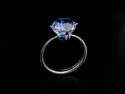 Diamond Ring 3d blender blue branding diamond jewellery light luxury motion graphics ring wedding
