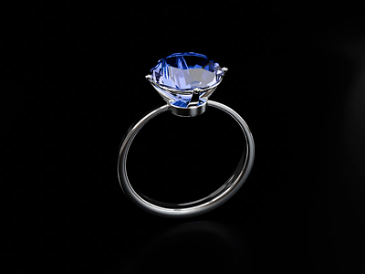 Diamond Ring 3d blender blue branding diamond jewellery light luxury motion graphics ring wedding