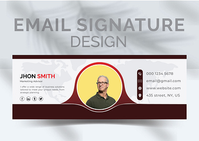 Email Signature Design advertising banner creative email signature design email signature email signature design email signature template graphic design illustration