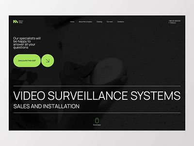 Mtech - video surveillance systems camera home landing protection recording security ui ux video video surveillance webdesign website