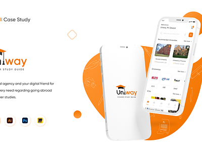 Uniway Mobile App UI/UX Case Study app ui app ui case study case study education app higer study app ui uiux case study ux research