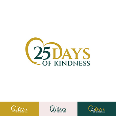 25 Days Of Kindness Logo Design branding care community foundation fun graphic design illustration kindness logo logo design minimalist modern non profit serif simple