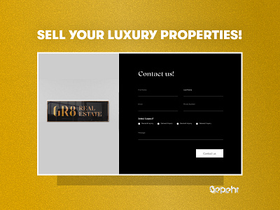 Sell your luxury properties! architecture building house invest investment landing page modern property real real estate ui ux