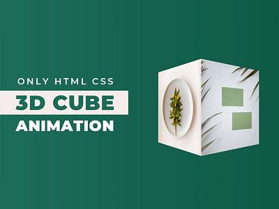 3D Cube Box CSS Animation with Image 3d cube box animation css css 3d cube css animation divinectorweb frontend html