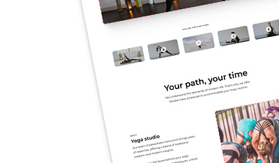 Online Yoga Studio_Website graphic design ui ux