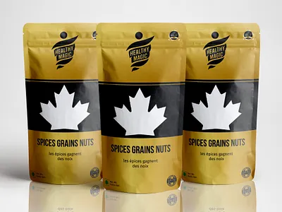SPICES GRAINS NUTS POUCH DESIGN bottle design branding cbd packaging design food packaging design graphic design illustration labeldesign logo packaging packaging design pouch design spice packaging