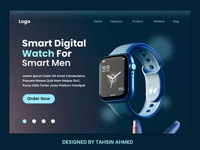 Ui design for landing page graphic design landing page landing page design marketing ui design modern ui design product sale page sale page design ui ui designer ui ux user interface watch landing page web design website designer