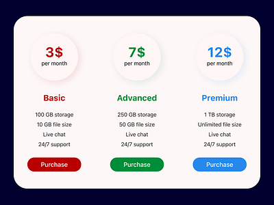 DailyUI #030 - Pricing dailyui design figma pricing ui ux