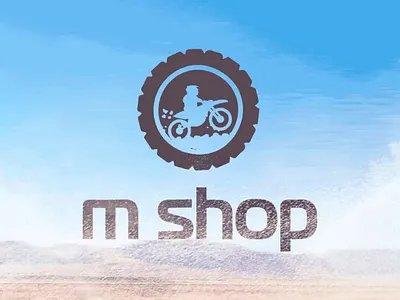 Ride in Style: M Shop's Emblem of Adventure adventure earthy emblem enthusiast explorer gear gritty horizon lifestyle machine motion motorbike motorcycle ride roadtrip rugged silhouette style texture thrill