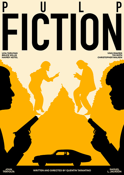 Pulp Fiction - abrams posters [abrams plakaty] graphic design illustration typography
