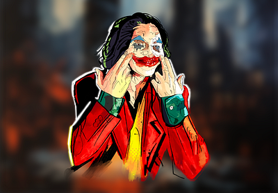 Joker digital art digital painting joker painting procreate