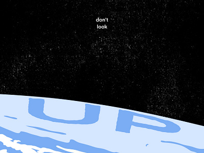 Don’t look up - abrams posters [abrams plakaty] design graphic design illustration poster