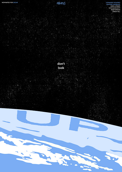 Don’t look up - abrams posters [abrams plakaty] design graphic design illustration poster