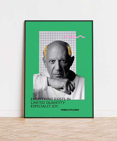 Pablo Picasso Poster- Digital Collage art collage history picasso poster