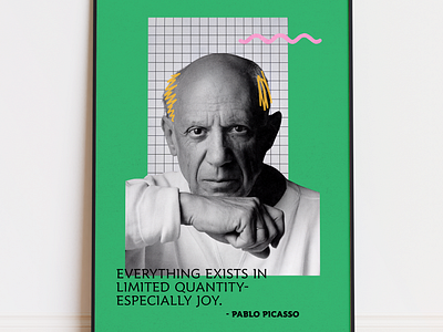 Pablo Picasso Poster- Digital Collage art collage history picasso poster