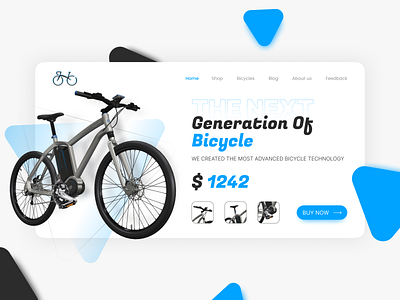 Bicycle Store - Landing Page adobe best bicycle bicycle store bike design figma graphic graphic design landing page layout store top trending ui uiux ux web web design webpage