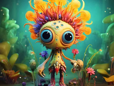 Playing in the swamp animation motion graphics