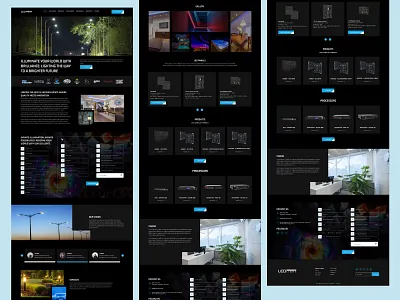 LED Panel Website UI brand identity branding design icon ledpanel lettermark light ui uiux
