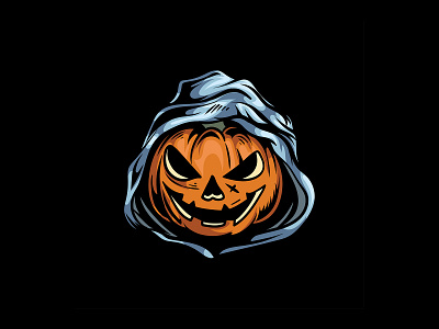 Cool Pumpkin Art illustration artwork design graphic design halloween illustration logo pumpkin sticker vector