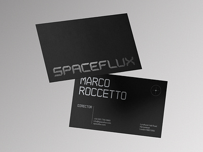 Business Card for Space Company — Spaceflux 3d brand identity branding engineering galaxy graphic design identity league design agency marketing planet print rocket space spacecraft spacex