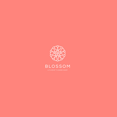 Blossom branding design floral logo flower logo graphic desgn graphic design illustration logo luxury logo minimal logo simple logo vector