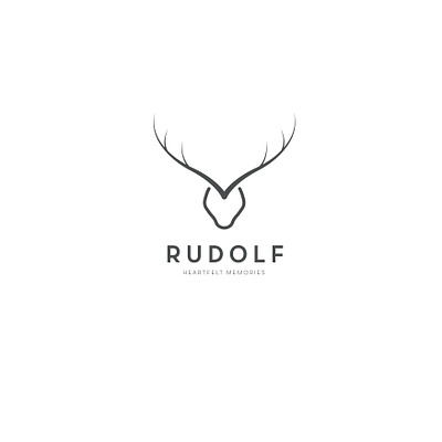Rudolf animal logo dear logo vector
