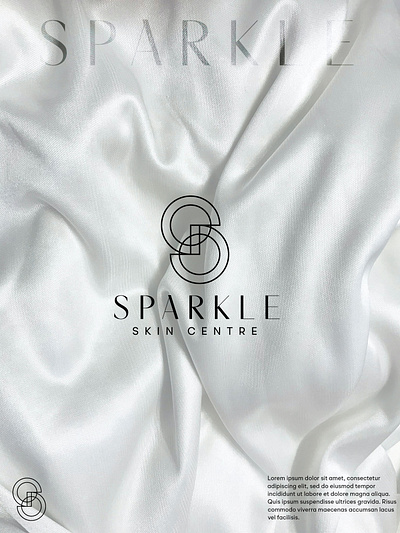 Sparkle beauty logo skin care logo vector