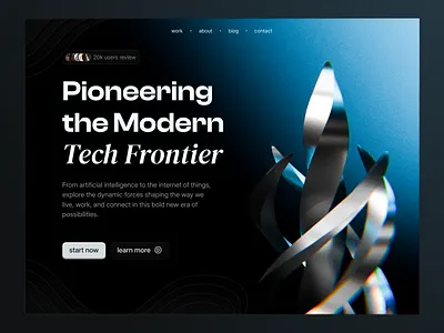 web site design: landing page modern web site page ui 3d 3d website branding graphic design high tech website landing page landingpage modern website motion graphics saas tech company tech website ui ui ux uiux ux