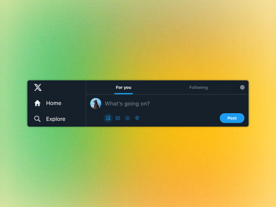 #️⃣0️⃣8️⃣1️⃣ Status Update - Twitter X desktop figma prototype ui ux uxuidesigner