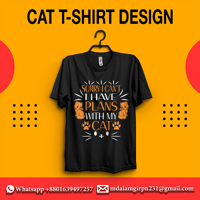 Cats T-shirt Design cat cat design cat t shirt cat t shirt design cats t shirt design design graphic design illustration