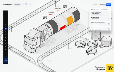 Fuel retail management system animation fuel management motion graphics retail system ui