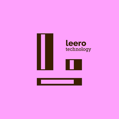 Leero Technology Logo adobe illustrator design logo logomark m4riuskr