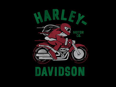 Here Comes Biker Claus apparel christmas graphic graphic design harley davidson hd illustration motorcycle santa