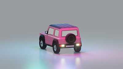 Suzuki Jimny 3D model 3d 3d car blender car car model game art game design lowpoly neon suzuki suzuki jimny