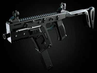 Fennec Weapon - [KRISS Vector] 3d 3dmodel arm army blender cycles fusil hardsurface kriss photoshop render weapon