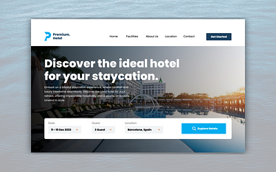 Hotel website bookin booking branding graphic design hotel hotel website logo motion graphics ui website