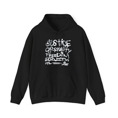 Justice opportunity equity freedom Hoodie animation branding design graphic design hoodie illustration logo mike tomlin ui usa ux vector