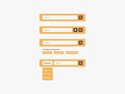 Daily UI : 022 Search components flat search textbox ui ui patterns